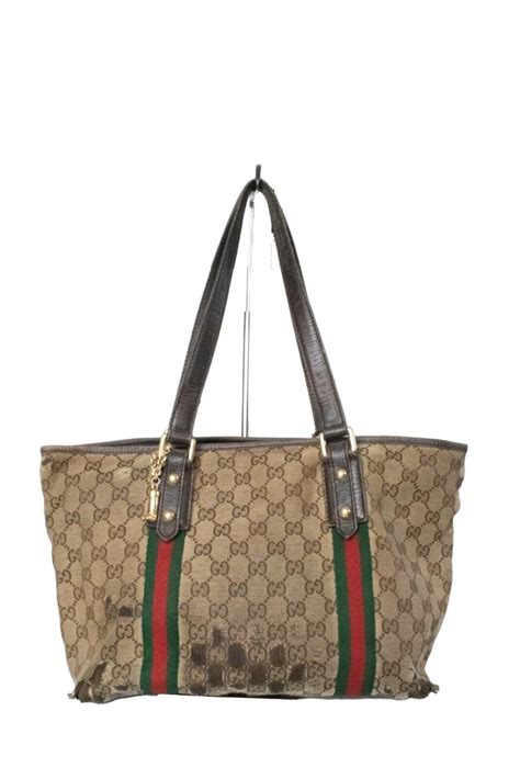 gucci 139261|GUCCI 139261 Handbag Tote Bag GG Pattern Sherry Line Beige .